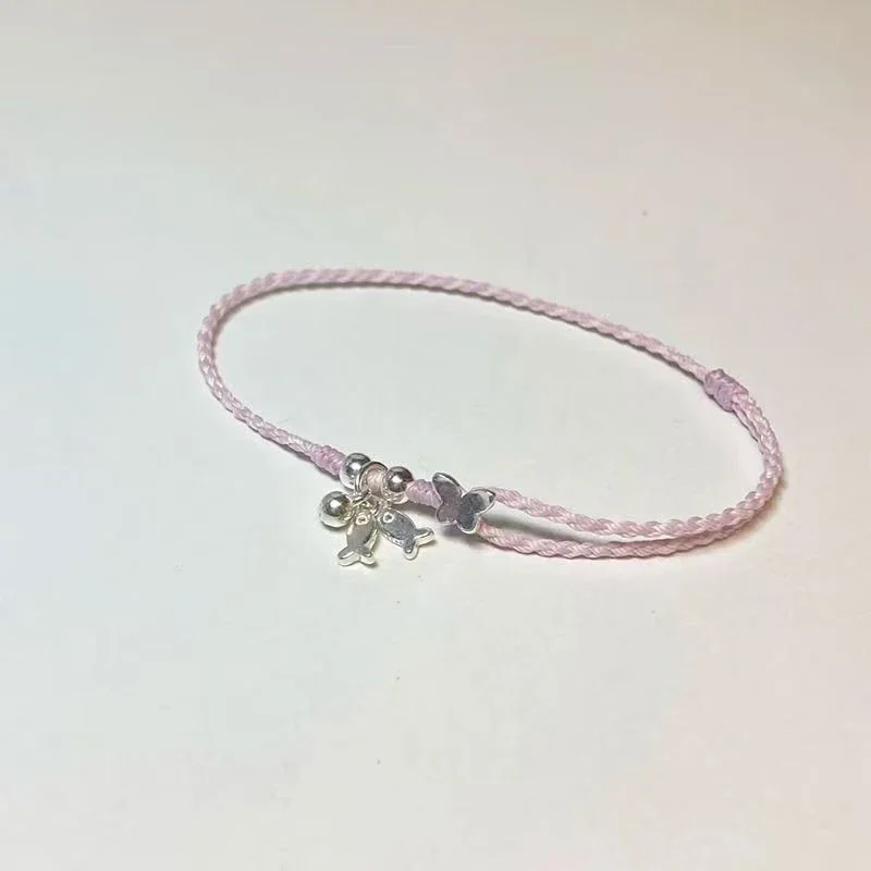 Bracelet poisson pour femmes, corde colorée tissée à la main, style Boho, breloque, amitié, bijoux populaires