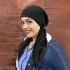 nouveau double couche doublure à bulles satin femmes musulmanes intérieur hijab turban casquette longue queue foulard enveloppement bonnets bonnet tête écharpe