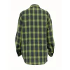 2025 nouvelle chemise ample décontractée | plaid rétro, style doux et cool, revers polyvalent, patte de boutonnage droite, manches longues
