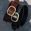 ceinture femme tendance argent métal boucle ceinture jean ceinture rétro or boucle ceinture en cuir véritable ceinture mode décoration ceintures