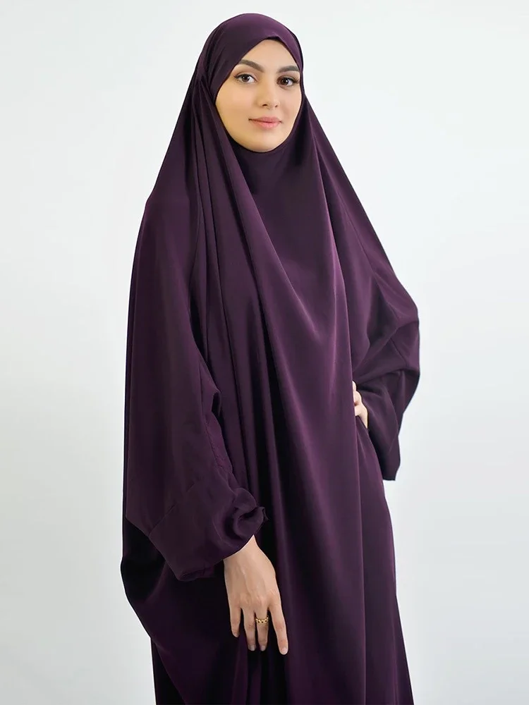 eid à capuche femmes musulmanes hijab robe vêtement de prière abaya longue khimar couverture complète ramadan robe abayas vêtements islamiques niqab jilbab