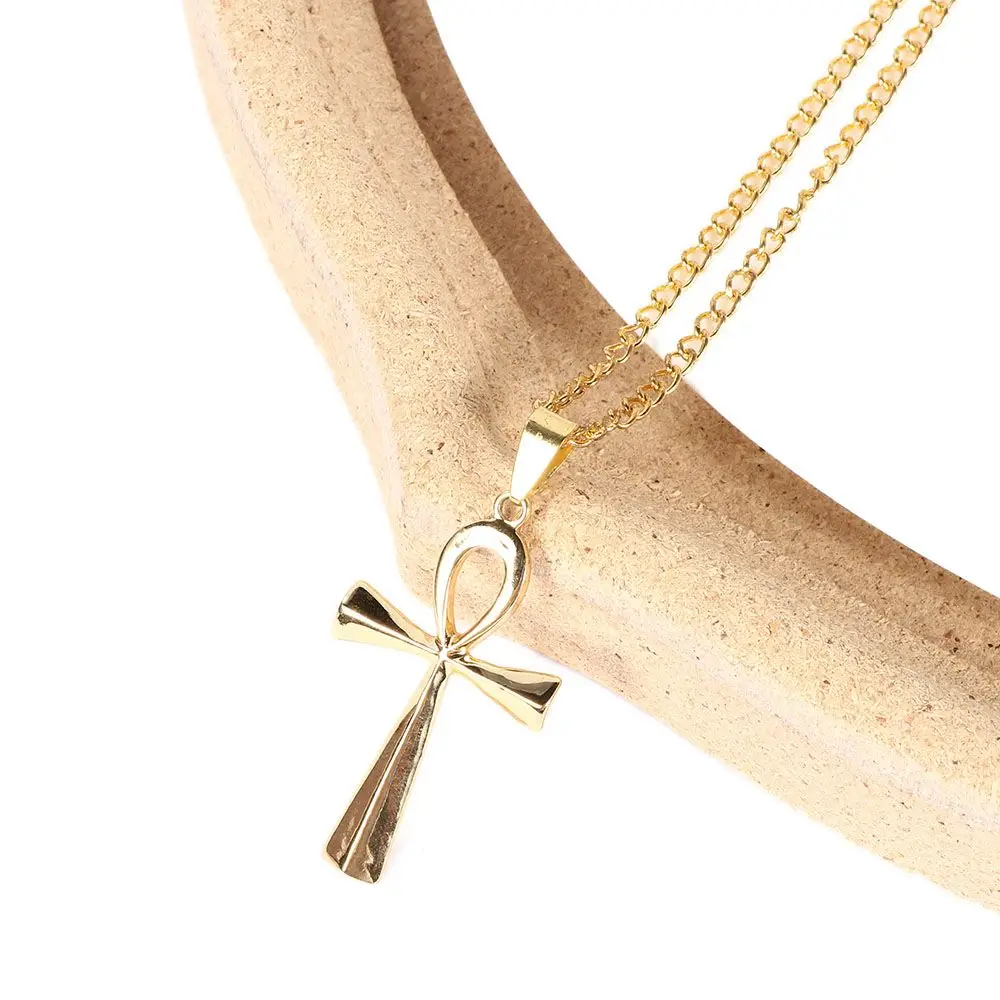 religieux ankh classique christs or noir argent couleur accessoires crucifix jésus bijoux pendentifs croix collier chaîne tour de cou