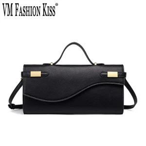 Sac noir enveloppe rouge cerise enveloppe rouge vin haut de gamme nouveau sac à main mode européenne et américaine motif de paume rabat orgue à main