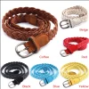 Ceinture Tressée en Chanvre pour Femme, Marron, Blanc, 6 Couleurs, 102cm