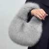 sac à main en peluche douce pour femmes et filles, petit sac de luxe polyvalent, couleur unie, mignon, cadeaux d'automne et d'hiver