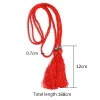 ceinture fine tressée de style chinois pour femme, ultissée, gland, nœud décoratif féminin, chaud, décontracté, solide, noir, environnement, 168cm