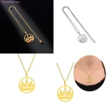 62ke exquis ethnique yazdise lelis Temple Pendant collier délicat chaîne clavicule