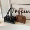 sac à main tendance de couleur unie pour femmes, avec sangle réglable, sac à main spacieux pour le travail, le shopping et les voyages