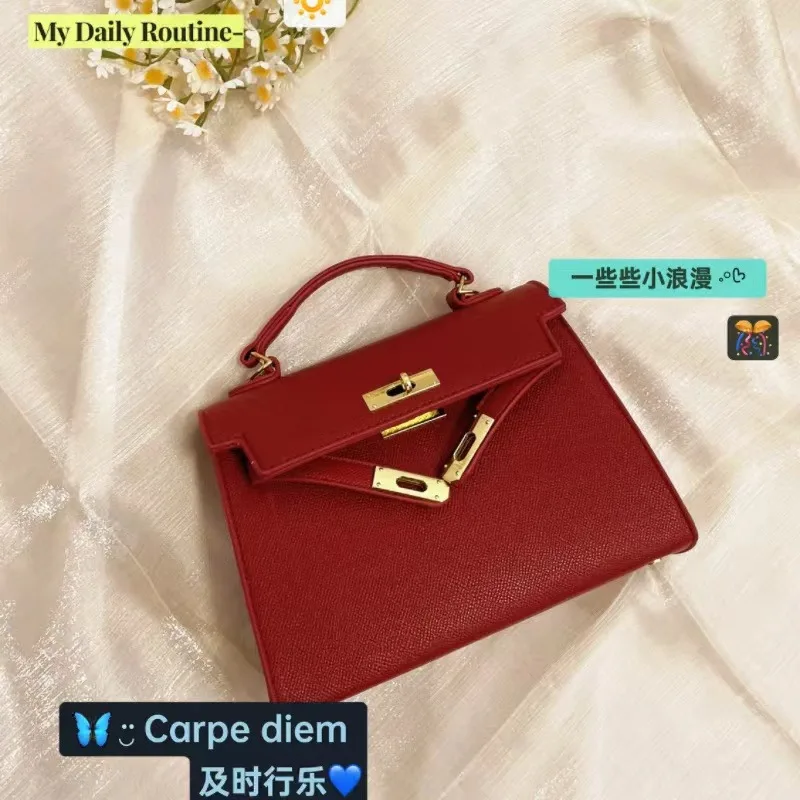 Sac messager en cuir élégant pour dames, sac à main à bandoulière de luxe de styliste, fourre-tout classique de marque populaire