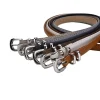 ceinture en cuir pu pour femme, broche argentée, ceinture strucmince, tendance de la mode, ceinture rétro gothique simple, accessoires polyvalents pour jeans