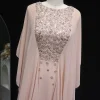 sharon said arabe nu rose abaya caftan robe de soirée longue élégante perlée femmes robes de soirée de mariage sf239 personnalisé
