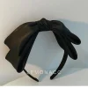 bande de cheveux pour femme avec double nœud en satin, adaptée pour sortir, améliore la hauteur de la couronne et exude un charme haut de gamme.
