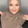 hijab femme musulman ramadan abaya femme islam foulard musulmane pour femme bonnet soie de medine abaya – turban islamique en mousseline de soie pour femmes, hijab, écharpe en jersey, robe musulmane, tête, châle