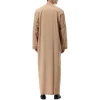 vêtements musulmans traditionnels pour hommes, chemise musulmane, robe d'aviation, royauté islamique, robe de dubaï, col rond, manches longues, rétro, adt abaya