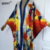 winyi cardigan kimono imprimé bohème pour femme, tenues de plage maxi Élégantes et sexy, robes caftan, cover up, vêtements africains, abaya
