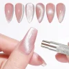 aimants pour nail art, or et argent, double extrémité, barre magnétique, outil de manucure pour vernis à ongles, décoration de conception de gel