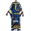 winyi robe africaine maxi à fleurs pour femmes, abayas élégantes, style boho, manches longues, tenue de soirée, plage, été