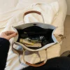 sac à main classique en toile pour femmes, sacoche de grande capacité pour maman, solide, de bonne qualité, carré, petits fourre tout