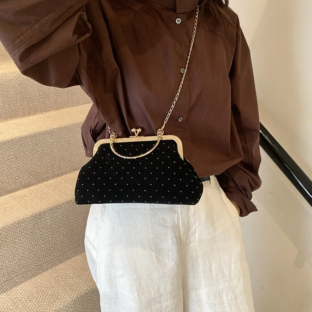 design de luxe femmes soirée pochette sac à main dîner fête dames petit sac à bandoulière à pince sacs à main rétro femme chaîne sac à bandoulière