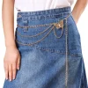 Chaîne de taille papillon élégante pour femmes, métal doré, vent multicouche, ceinture à franges, robe de scène, accessoire de mode, chaîne de pantalon