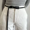 Ceinture à Double corde avec boucle à pression à dégagement rapide, Design de luxe, corde tressée polyvalente, pour étudiants, pantalons en jean
