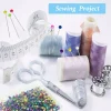 1000 pièces épingles à coudre broche droite 38mm tête sphérique nacrée épingles à quilting pour bricolage artisanat couture tissu outils de couture