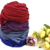 foulard hijab en mousseline de soie pour femme, châle bronzant, musulman, solide, pour document, pour la tête, voile, 180x75cm