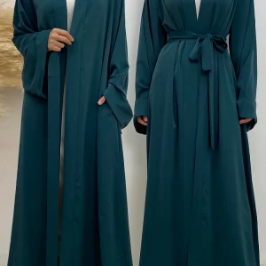 Abaya-Robe de soirée pour femmes musulmanes, kimono, cardigan, vêtements islamiques, élégant, nouvelle collection Abaya-Robe de soirée pour femmes musulmanes, kimono, cardigan, vêtements islamiques, élégant, nouvelle collection