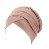 turban hijab magique en coton pour femme, écharpe de sauna indienne, tube extra long, enveloppement islamique, perte de cheveux, document solide, tête ronde, nouveau