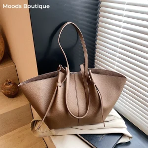 sac à mains femme de luxe sacs fourre-tout Sacs fourre-tout à bandoulière de marque pour femmes, en cuir PU souple 2 en 1, grande capacité, ensemble fourre-tout de shopping, sacs à main de luxe de styliste 2025