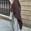 Écharpe hijab pour femmes musulmanes du moyen orient, arabe dubaï abaya ramadan, jersey doux, turban africain islam khimar sauna