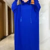 Femmes coton Abayas musulman Ramadan vêtements de prière avec capuche Jalaba solide décontracté manches chauve-souris arabe Oriental Robe Eid Djellab
