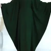 robe caftan en lin pour femmes musulmanes, robe éducative, modeste, chauve souris, abaya, ramadan, eid, dubaï