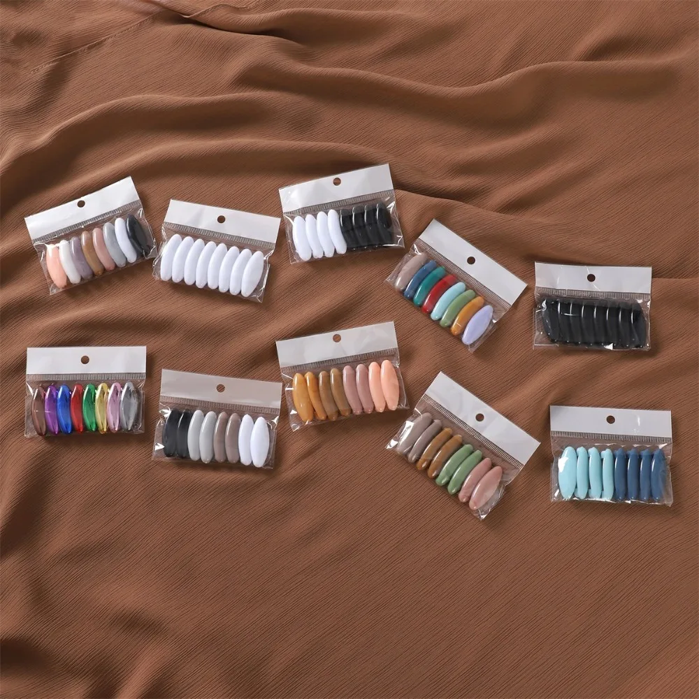 ensemble de broches Élégantes en plastique pour Écharpe, Épingle de sûreté, solide, hijab, outils de couture, accessoire de haute qualité, 8 pièces