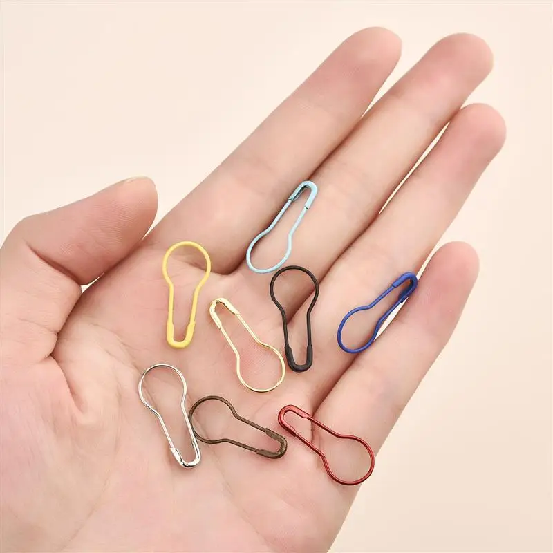 Épingles de sûreté colorées en métal pour vêtements, clip de fixation, épingles grossières pour la couture, l'artisanat de courtepointe, marqueur de point ogo, 100 pièces