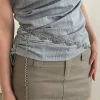 ceinture en chaîne de taille bohème en métal pour femmes, style ethnique polyvalent rétro, mode pull, joint de taille, accessoires de décoration de corps