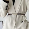 ceinture en cuir pour femmes, élégante, à la mode, fine, fine, fine, avec boucle dorée, pour robe et jean