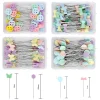 aiguille de positionnement manuel pour vêtements, 100 pièces, en forme de broche, couture, broderie, patchwork, outils de fixation, aiguille, accessoires de bricolage faits à la main