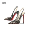 sandales à talons hauts en dentelle noire pour l'été 2025, nouveau talon pointu et fin, bouche peu profonde, chaussure unique professionnelle confortable