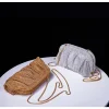 pochette de soirée en biscuits brillant pour femme, sacs à main pliés, sacs à main à pince en cristal, créateur de luxe, fête de mariage, qualité, nouveau, 2023