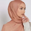 foulard hijab en jersey de coton modal musulman pour femmes, doux, uni et long, pour vêtements moyens orient et modeste, 170x60cm