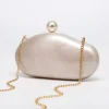 pochette coquille acrylique couleur perle sac à main femmes soirée de mariage mignon ivoire perle couleur café sac à main nouveau 2025