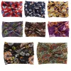 Bandeau de Sport imprimé bohème, larges attaches élastiques, foulard de Yoga, accessoires pour cheveux pour femmes, bandeaux à la mode