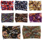 Bandeau de Sport imprimé bohème, larges attaches élastiques, foulard de Yoga, accessoires pour cheveux pour femmes, bandeaux à la mode