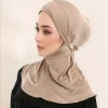 laven mode printemps été respirant hijabs long instantané hijab femme plein de cou prêt à porter hijabs cravate dos chapeaux