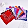 bohème imprimé bandana paisley motif bandeaux hiphop foulard extérieur unisexe bandeau poignet enveloppes masque facial mouchoir