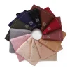 hijab en jersey strass pour femmes, or, argent, diamant, double couture, foulard musulman, doux et respirant, enveloppe eid ramadan