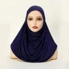 modal islamique noir hijab abaya hijabs pour femme abayas jersey hijab écharpe robe musulmane femmes turbans turban enveloppe de tête instantanée