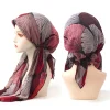 mode femmes musulman hijab imprimer turban chapeau pré attaché écharpe perte de cheveux foulard musulman bandeau pré attaché bandana turbante mujer