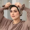 haute qualité coton modal hijabs anti dérapant élastique cravate dos casquettes intérieures foulard islamique musulman foulard hijab casquettes